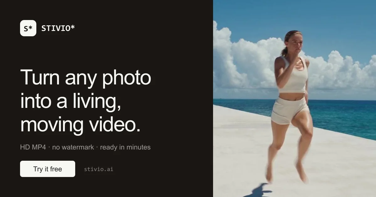 Stivio — Image to Video AI Generator | Photos to HD Video - OG image