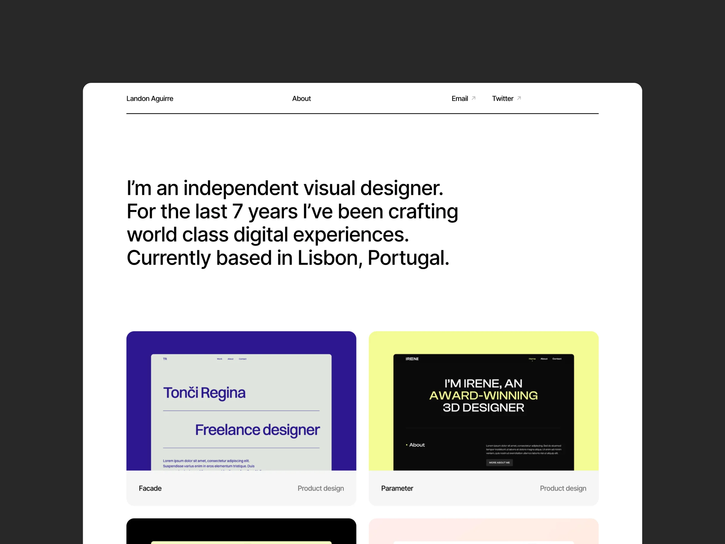 Minimal · Independent Visual Designer - OG image
