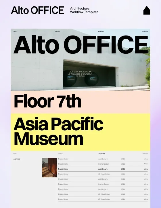 Alto - Webflow HTML website template - OG image