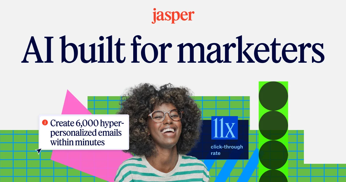 AI that’s built for marketing – Jasper - OG image