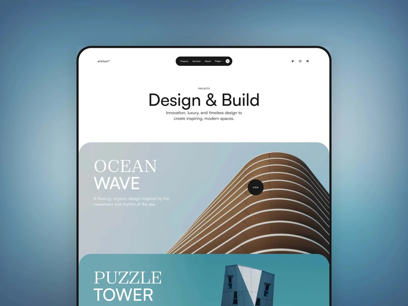 Arkitect - Architecture Framer Template - OG image