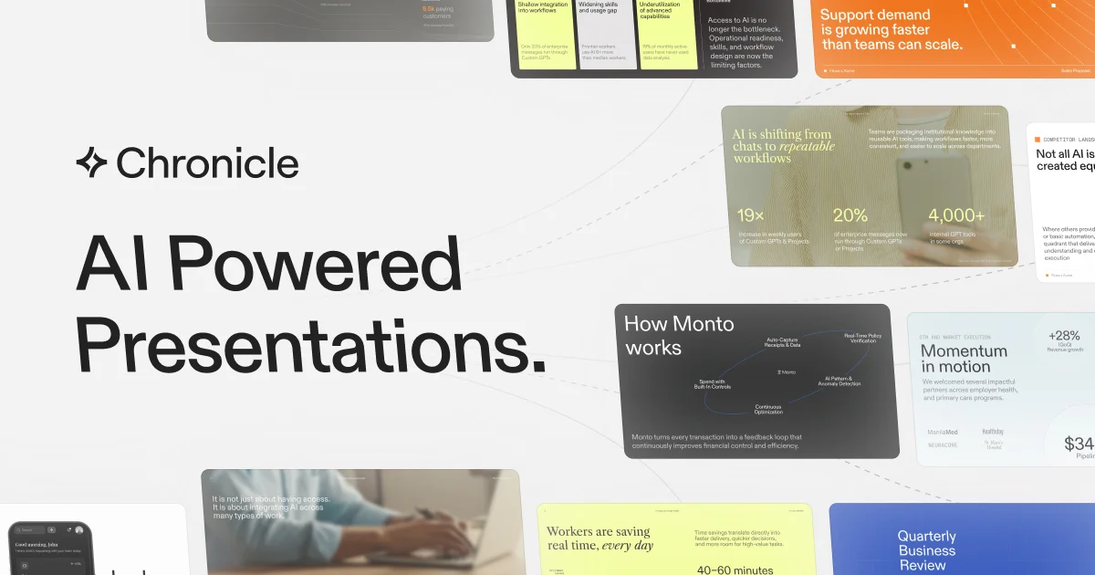 Chronicle: The AI Presentation Tool for Stories Worth Telling - OG image