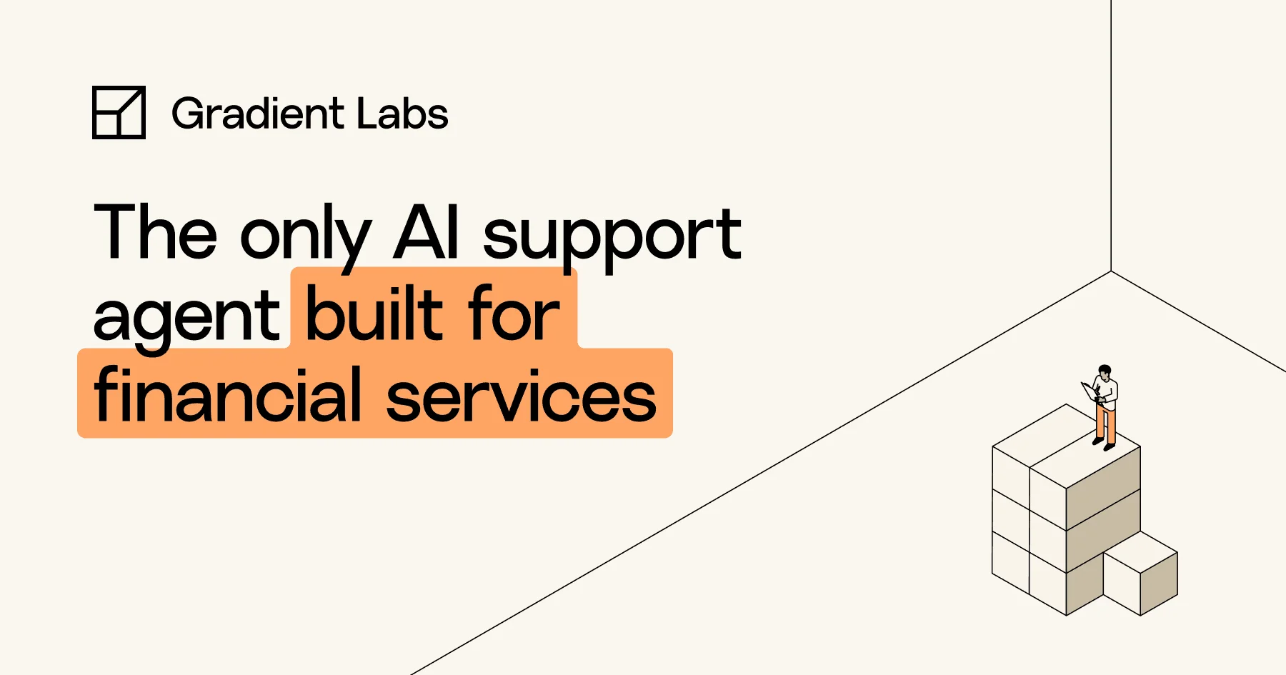 Gradient Labs Â· The only customer ops AI agent built for financial services - OG image
