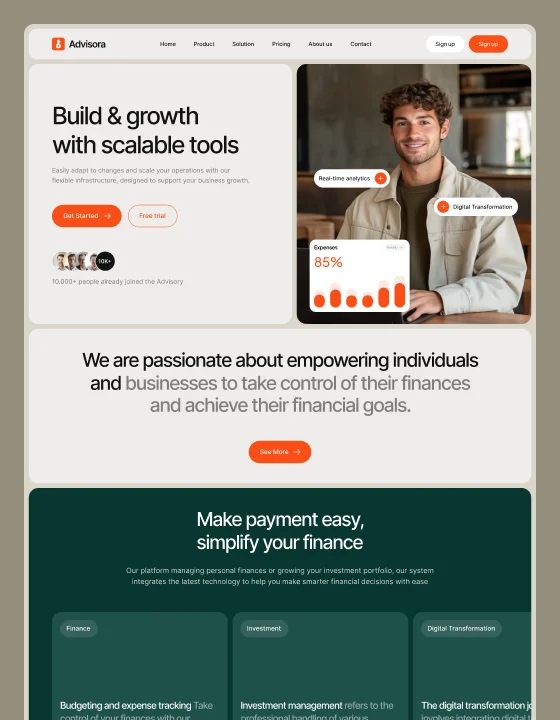 Advisora - Webflow Ecommerce website template - OG image