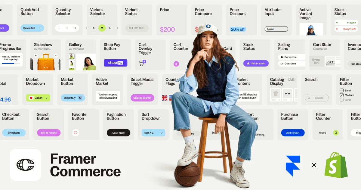 Framer Commerce | Shopify x Framer - OG image