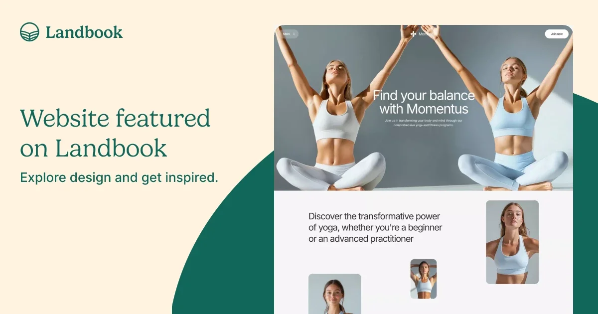 Momentus - Framer and Webflow website template - OG image