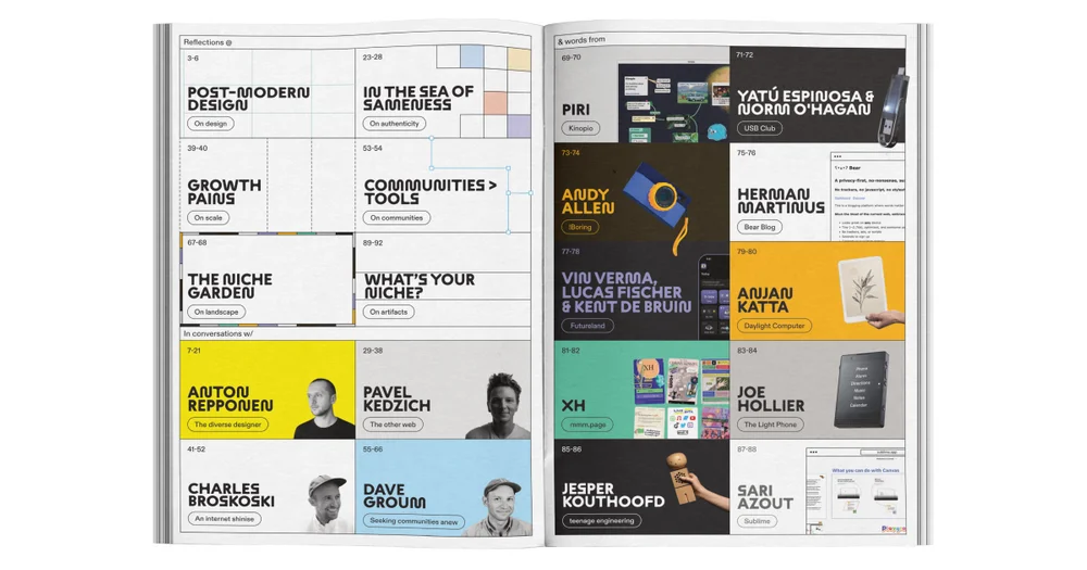 Niche design: a zine exploring where design flourishes - OG image