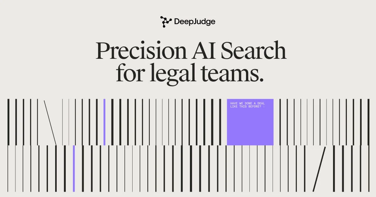 DeepJudge - Precision AI Search for legal teams - OG image