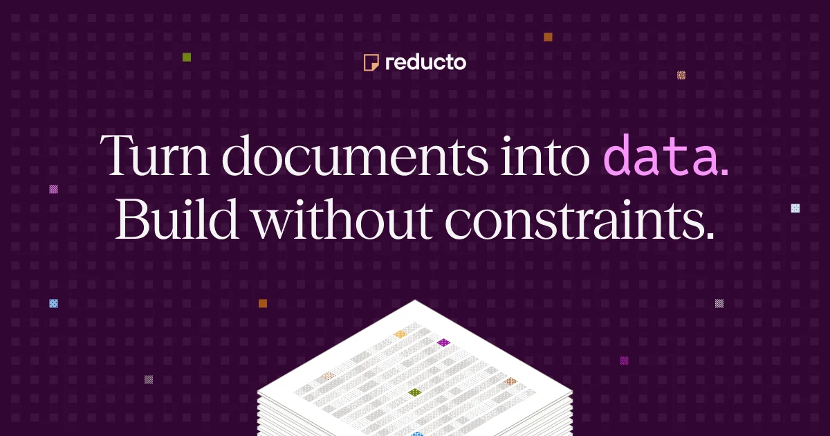 Reducto: AI document parsing & extraction software - OG image