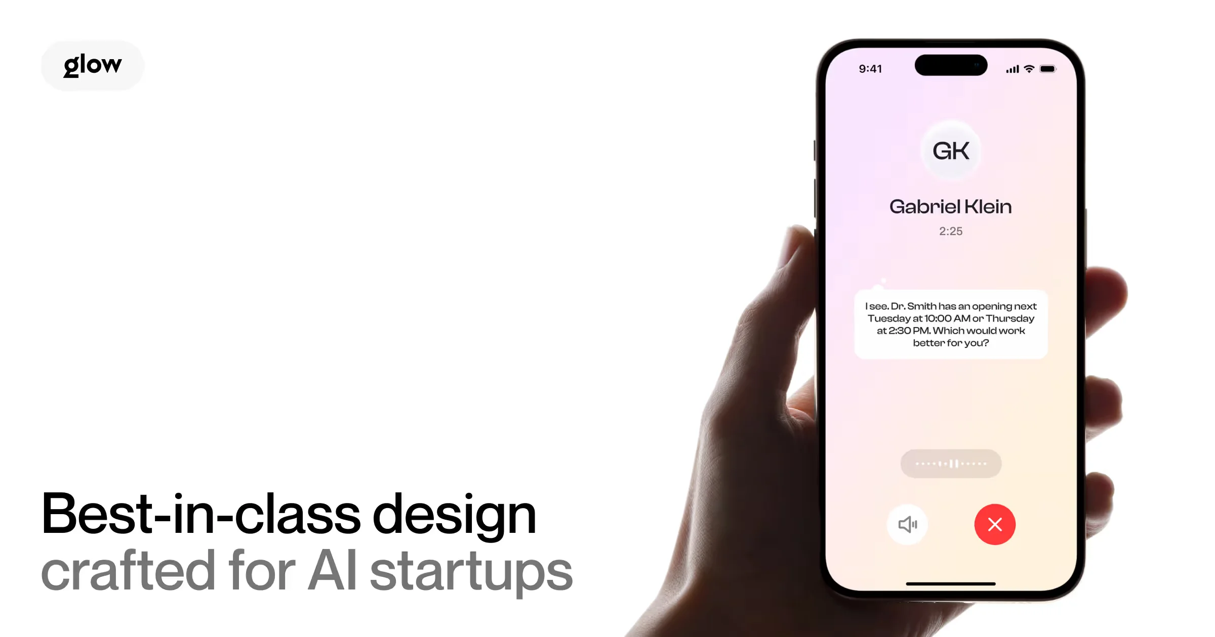 Design for AI Startups | AI Design Agency | Glow Team - OG image