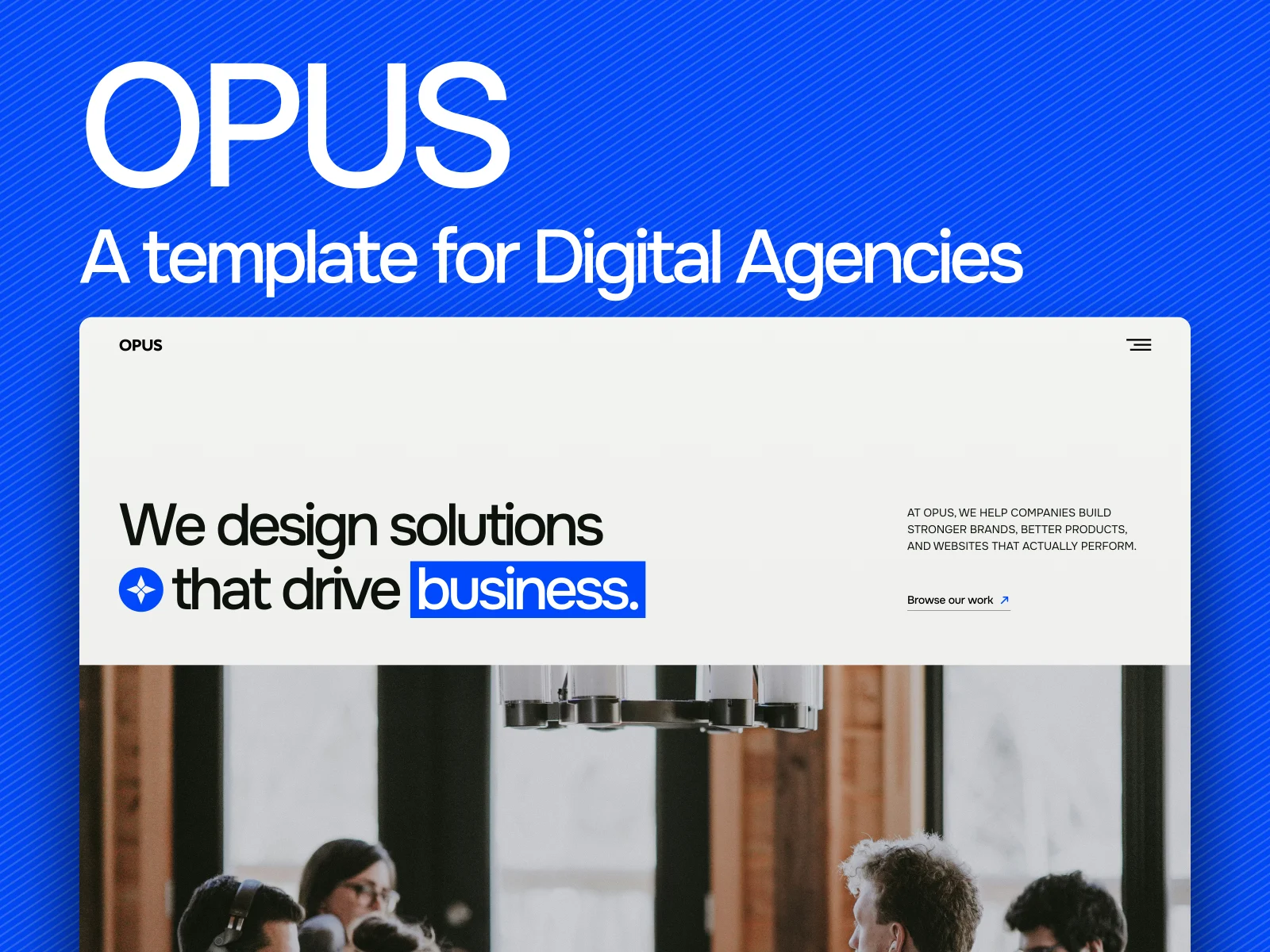 Opus - A Framer template for Digital Agencies - OG image