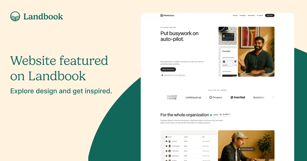 Workhorse - Framer and Webflow Website Template - OG image