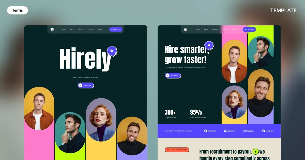 Hirelyn - Webflow Website Template - OG image