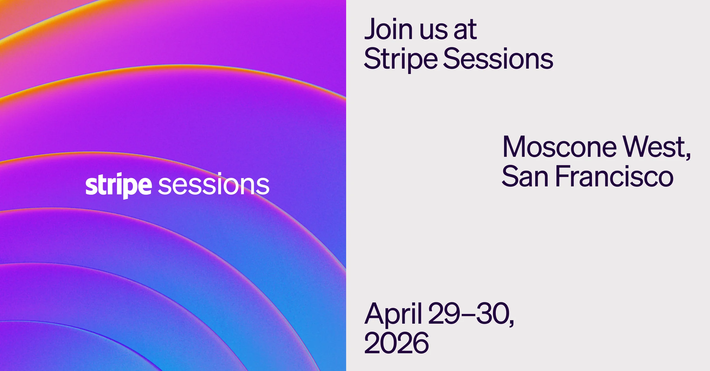 Stripe Sessions 2026 | The global internet economy conference - OG image