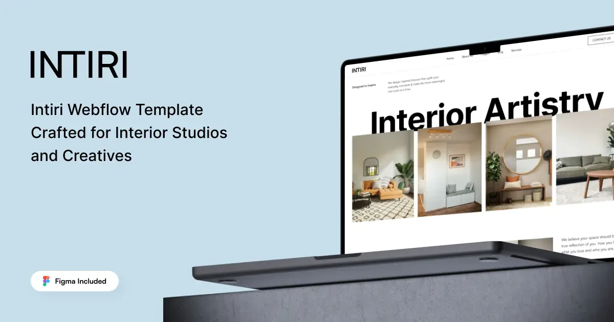 Intiri - Webflow HTML website template - OG image
