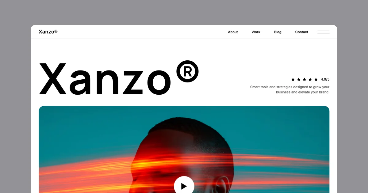 Xenzo - Webflow HTML website template - OG image