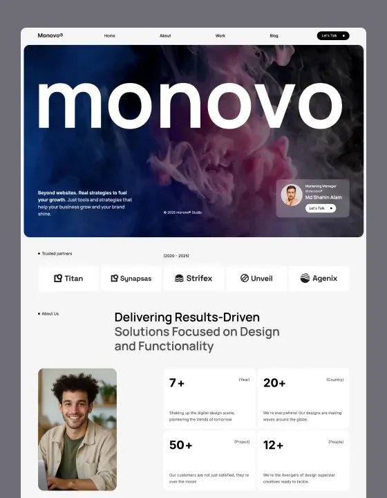 Monovo - Webflow HTML website template - OG image