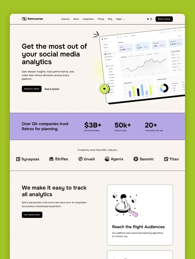 Retroverse - Webflow Ecommerce website template - OG image