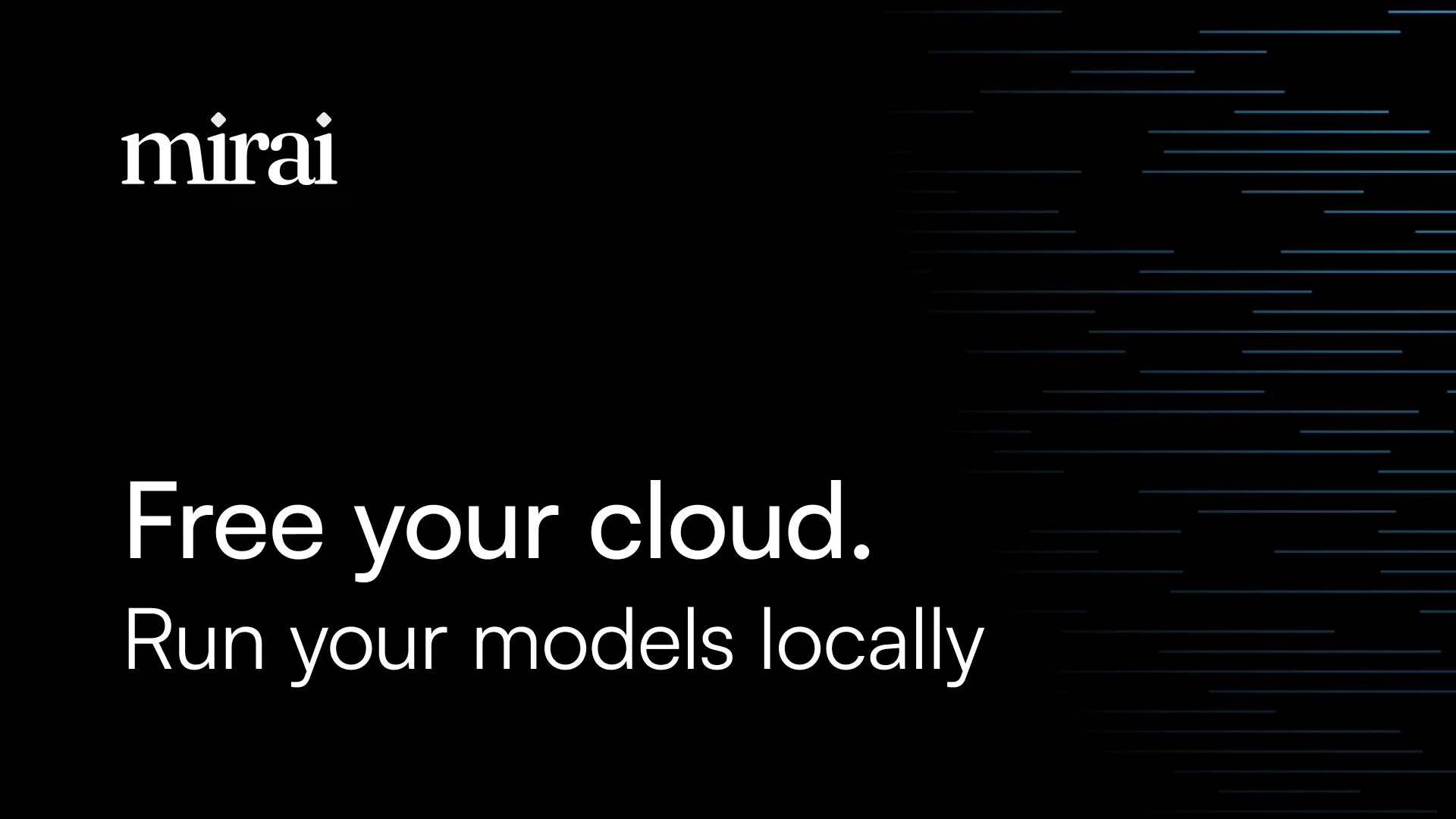 Mirai: On-Device Layer for AI Model Makers & Products - OG image