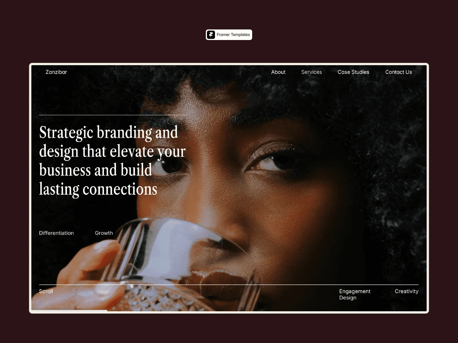 Zanzibar - Agancy and Portfolio Premium Framer Template - OG image