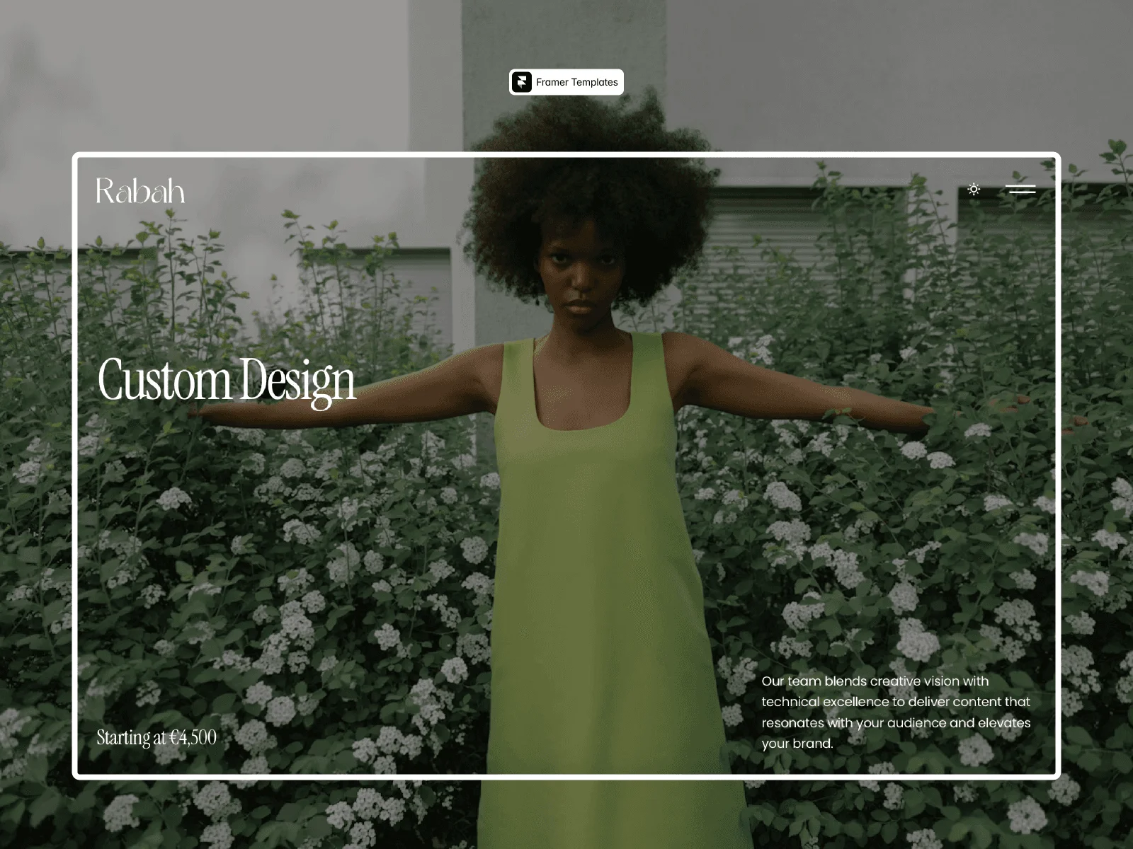 Rabah - Photography Agency & Portfolio Framer Website Template - OG image