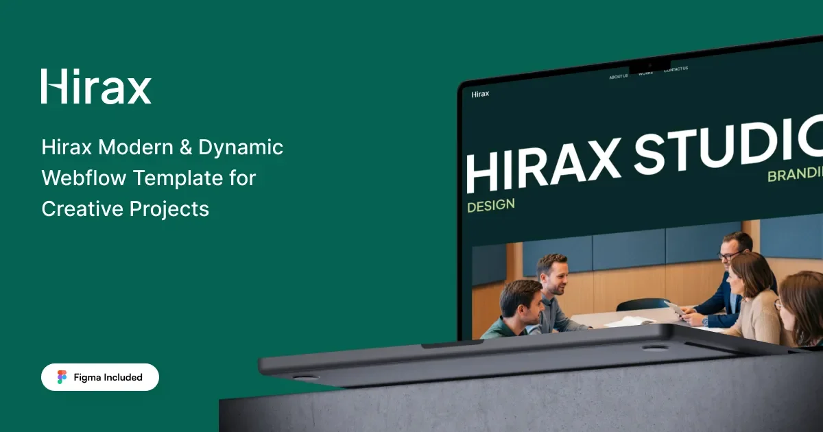 Hirax - Webflow HTML Website Template - OG image