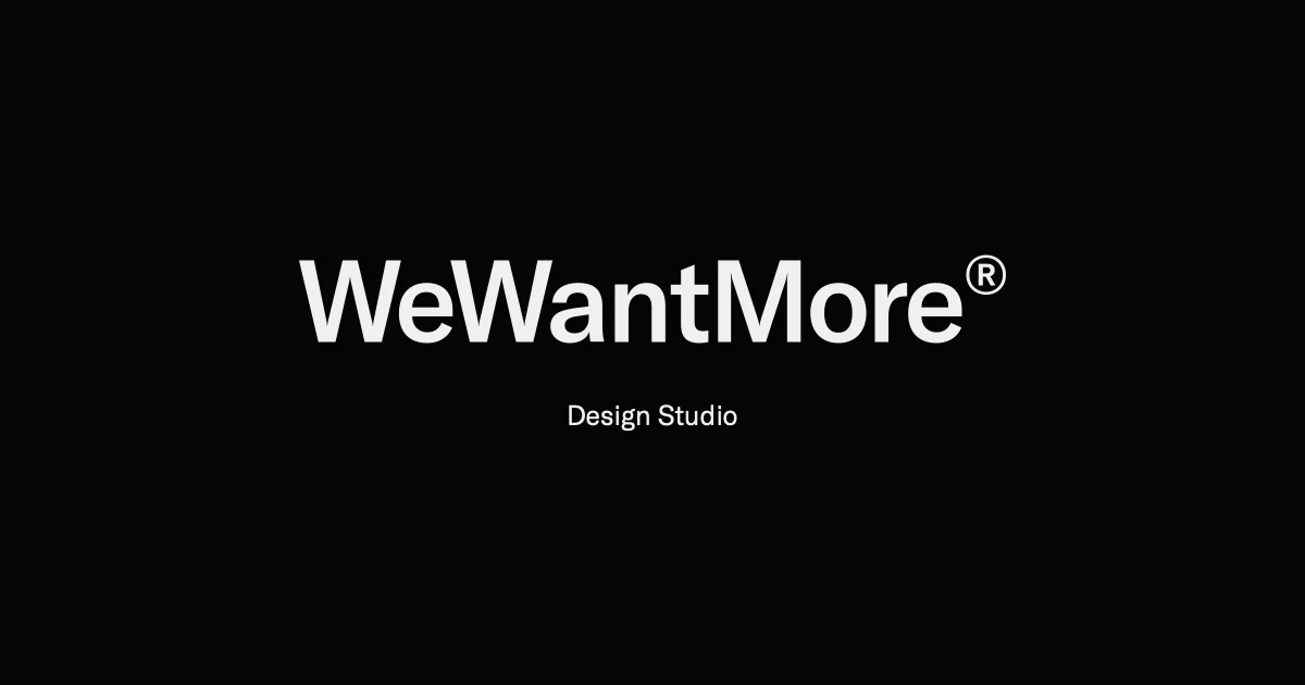 WeWantMore Design Studio - OG image design inspiration