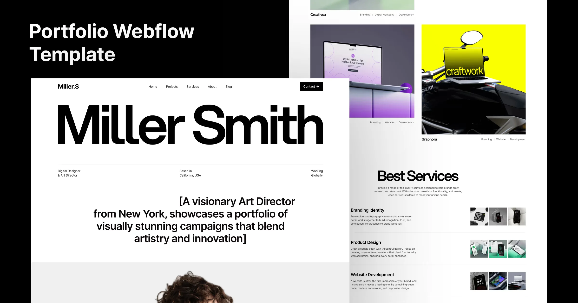 Miller.S - Webflow Ecommerce website template - OG image