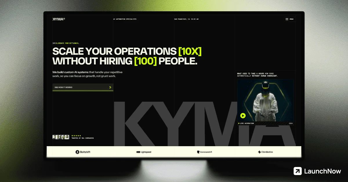 KYMA - AI Automation Agency Template for Framer - OG image