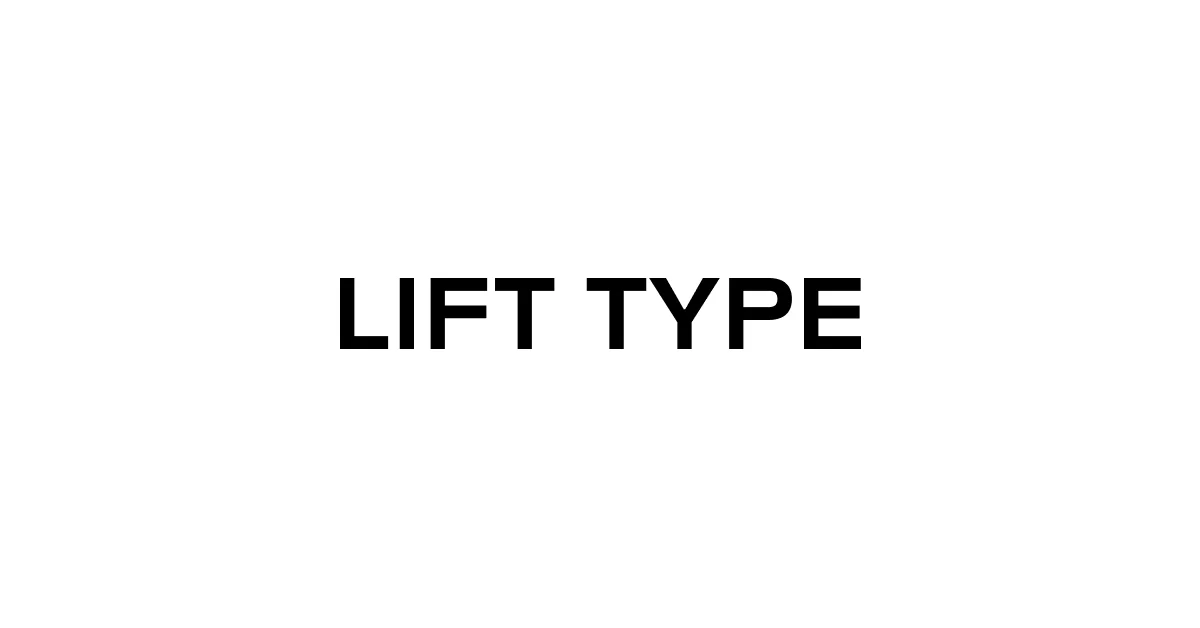 Lift Type — A french digital type foundry - OG image