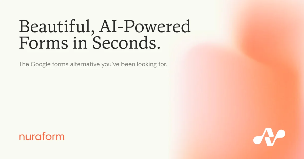 Create Beautiful, Smart, High-Converting Forms in Seconds — Nuraform - OG image design inspiration