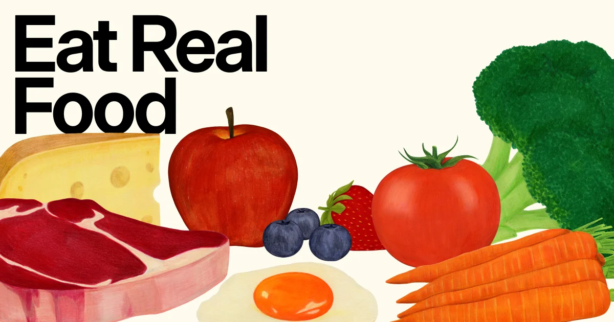 Eat Real Food - OG image design inspiration
