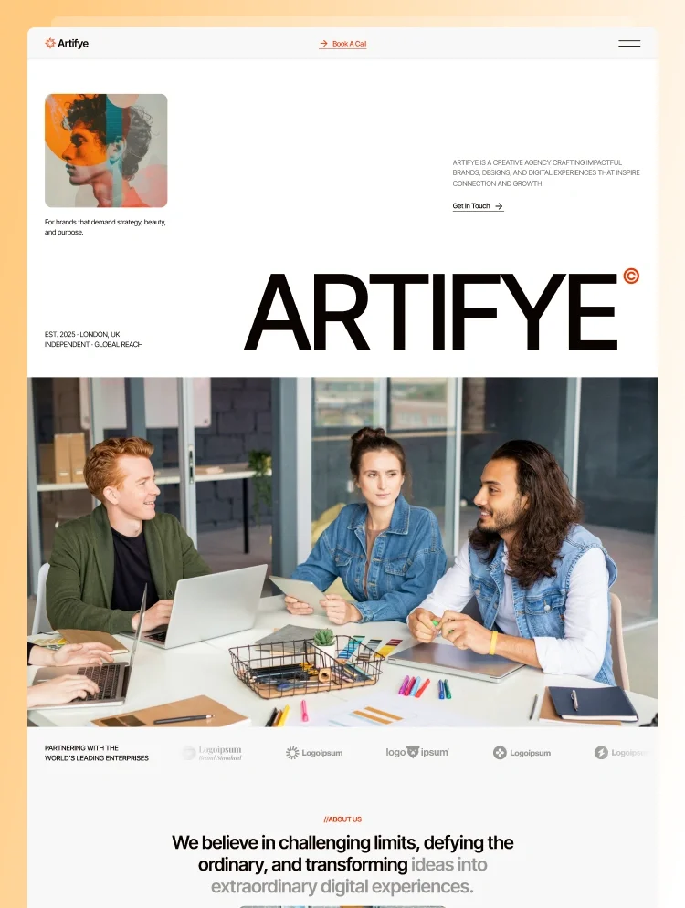 Artifye - Webflow HTML website template - OG image