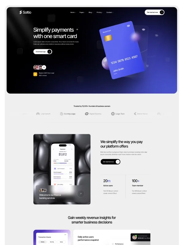Soltio - Webflow HTML website template - OG image