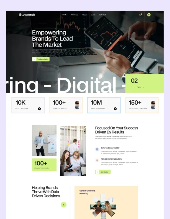 Growmark - Webflow Ecommerce website template - OG image