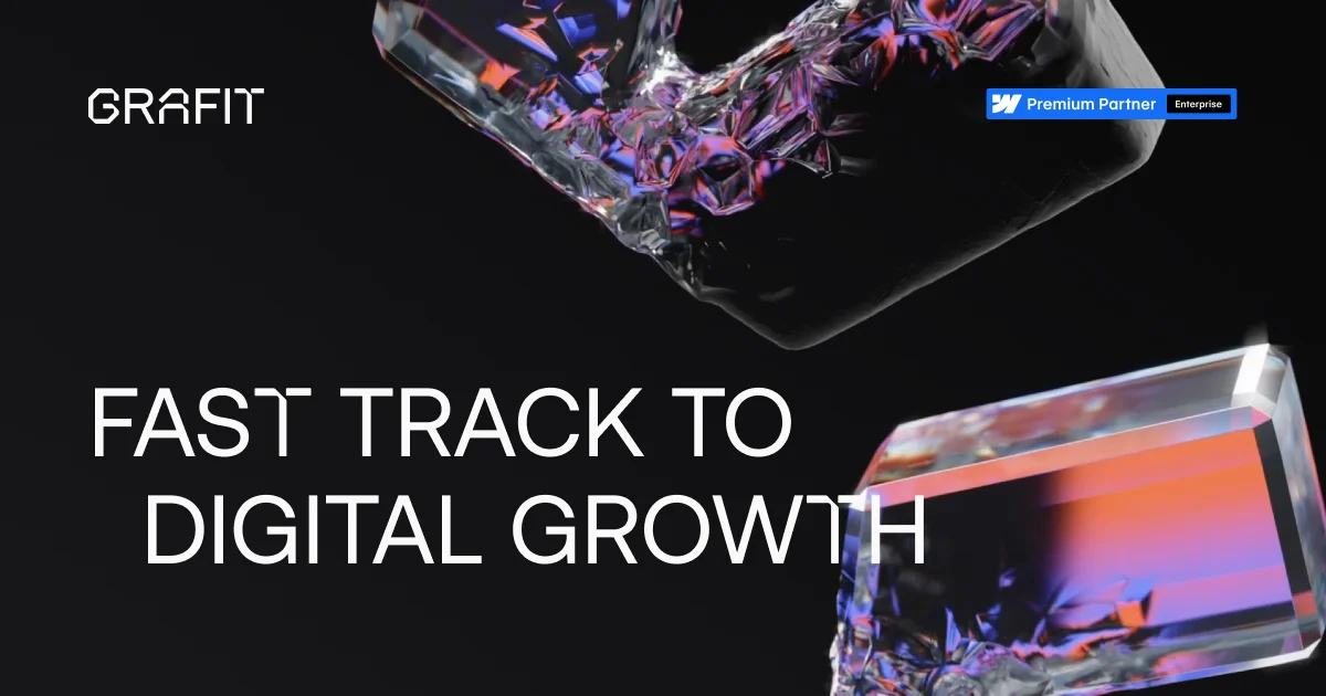Grafit Agency | Growth-driven design for ambitious tech companies | Webflow Enterprise Partner - OG image design inspiration