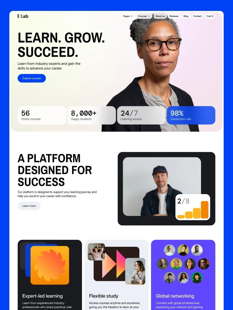 E-lab - Webflow Ecommerce website template - OG image