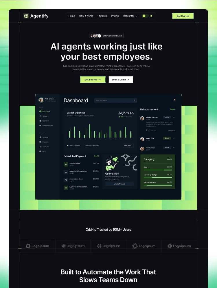 Agentify - Webflow HTML website template - OG image