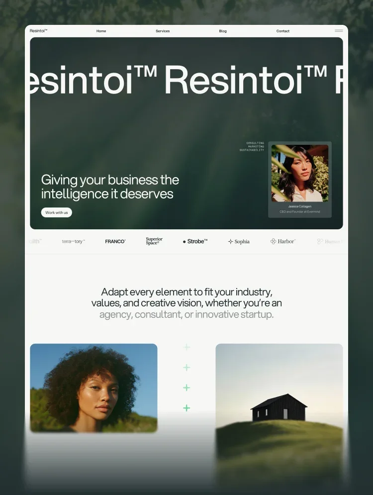 Resintoi - Webflow HTML website template - OG image