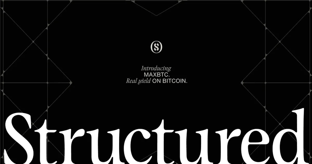 Structured | Real yield on Bitcoin - OG image