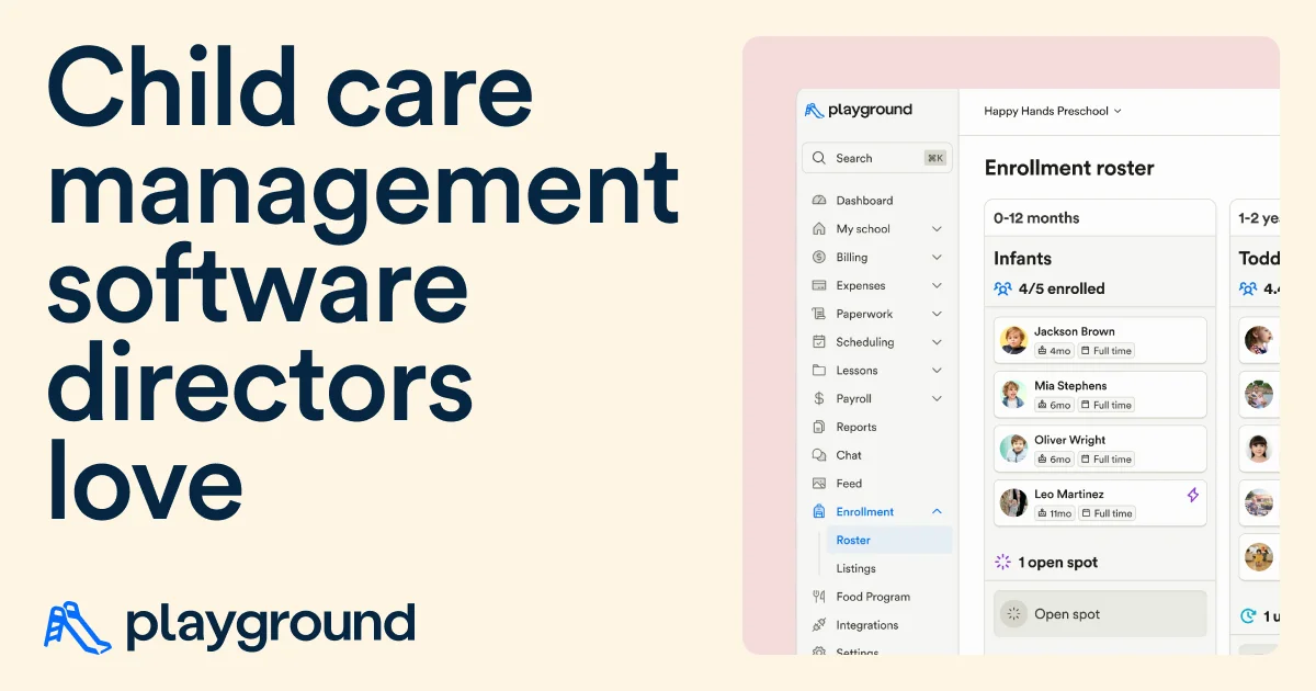 Child Care Management Software & App | Playground - OG image