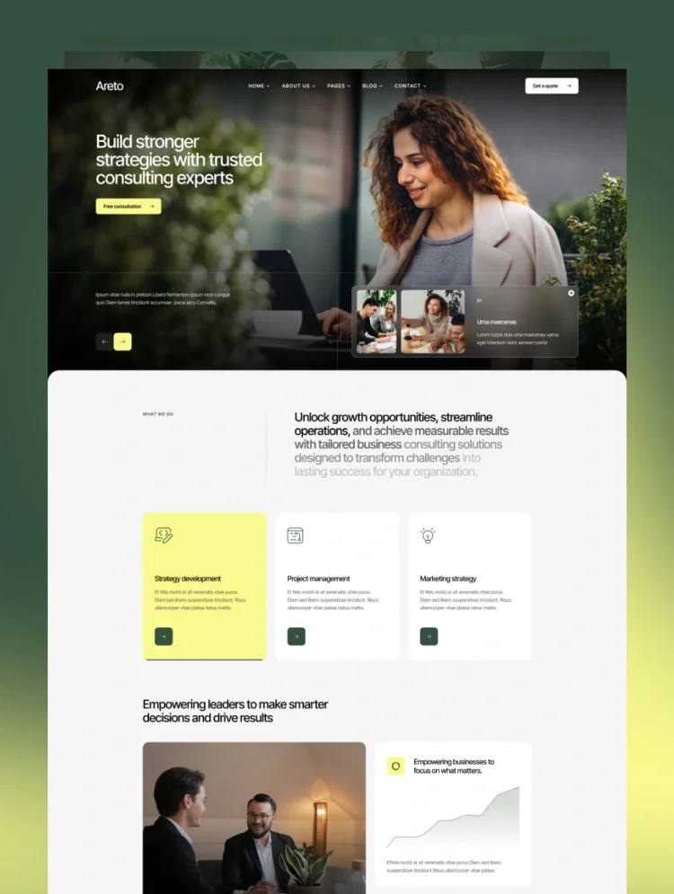 Areto - Webflow HTML website template - OG image