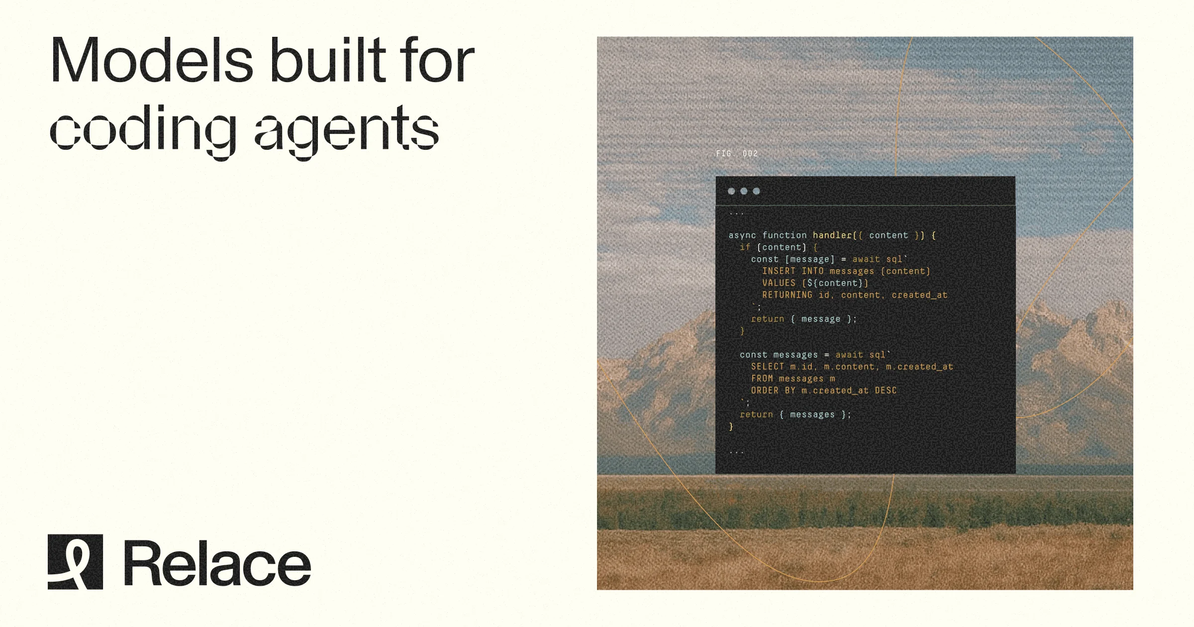 Relace - AI Models & Infrastructure for Coding Agents | Fast Code Generation - OG image