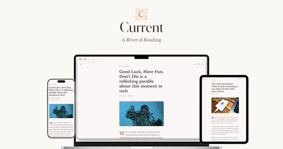 Current - A River of Reading - OG image