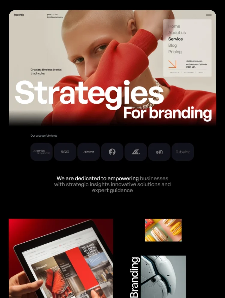 Regensia - Webflow HTML website template - OG image