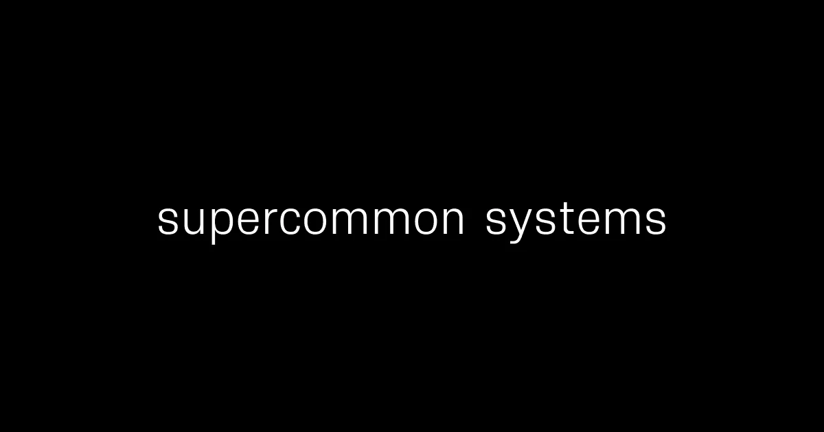 supercommon systems - OG image