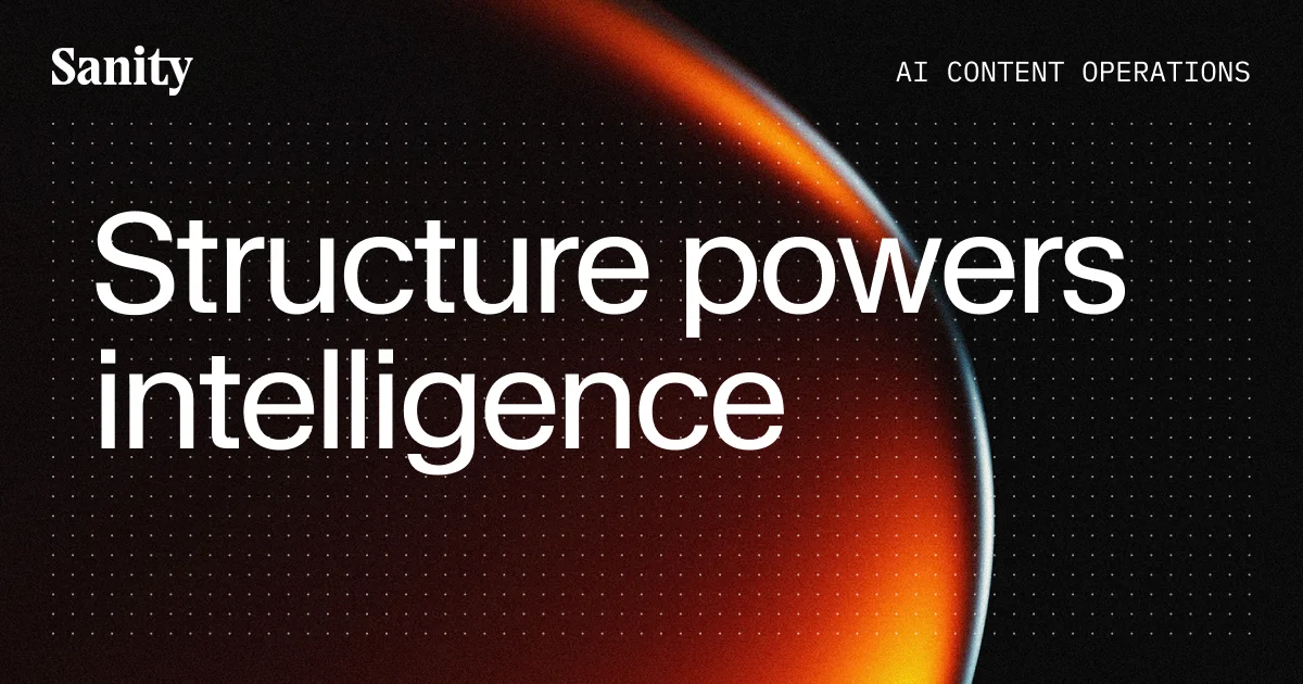 The Content Operating System for the AI era | Sanity - OG image design inspiration