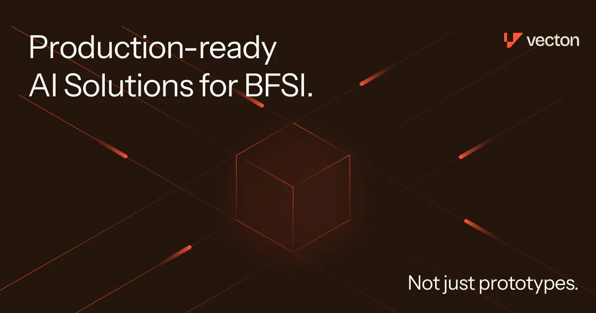 Production-Ready AI Solutions for BFSI | Vecton - OG image design inspiration