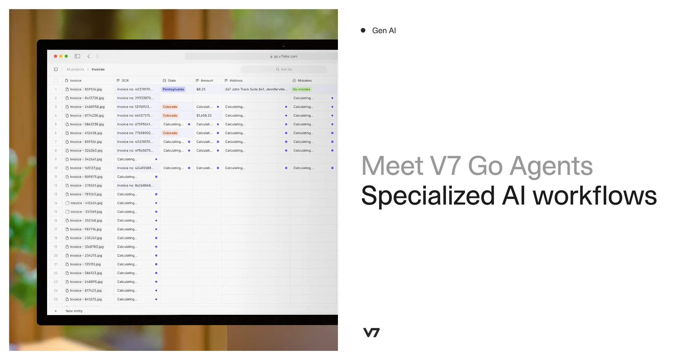 V7 Go | AI Agent Platform for Finance, Legal & Insurance - OG image design inspiration