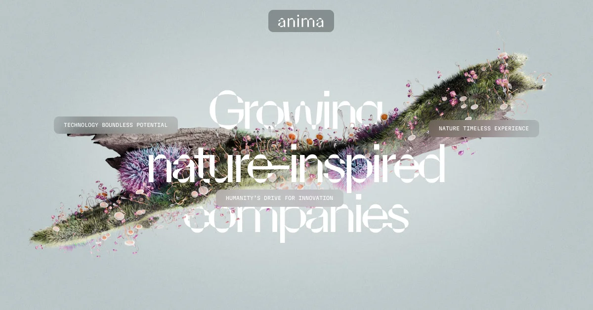 Anima - Growing nature-inspired ventures - OG image design inspiration